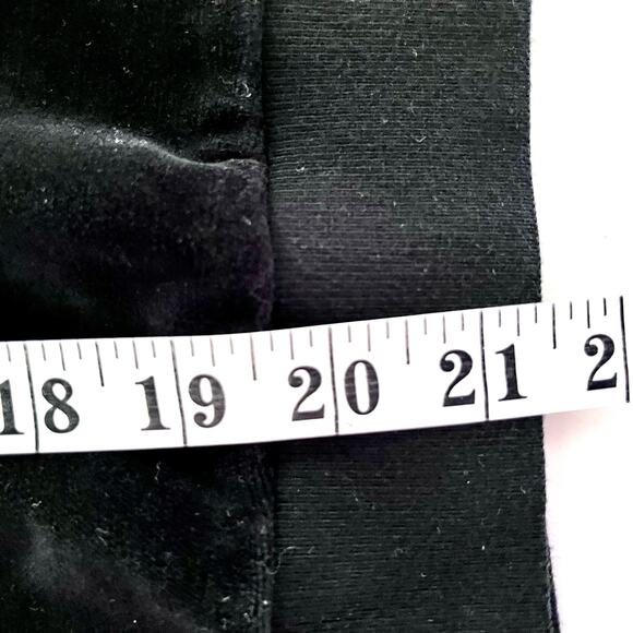 Sonia Rykiel Rhinestones Velvet Long Sleeve Sweatshirt Black Women's Size Small - Picture 4 of 7